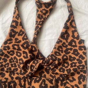Leopard Print Halter Top